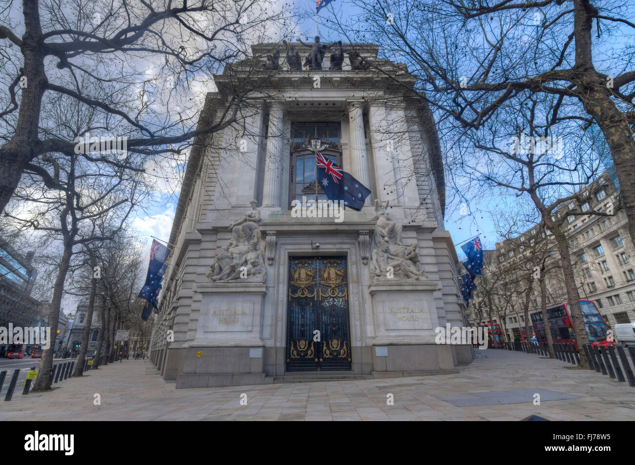 Australische Botschaft, London Stockfoto