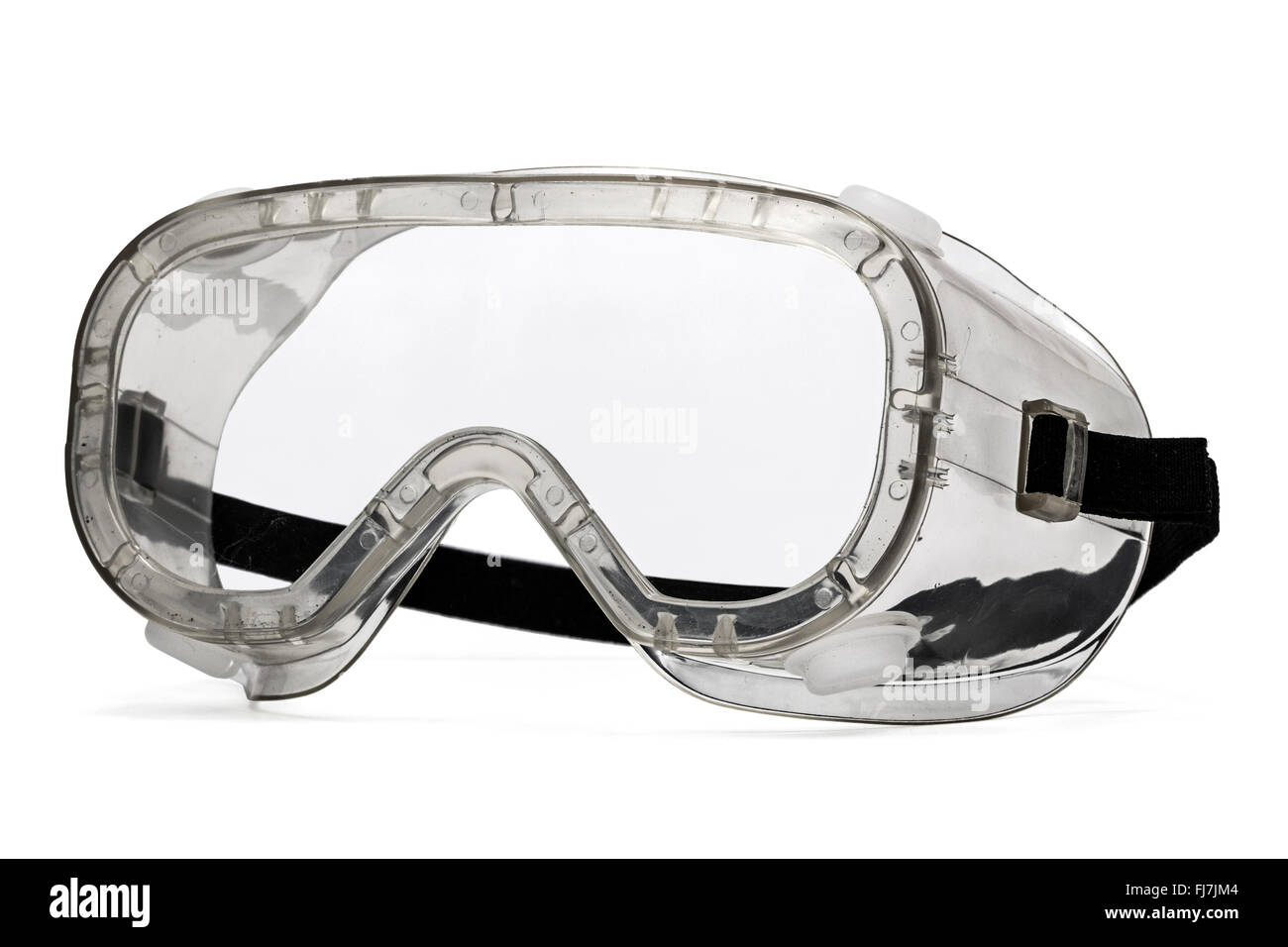 Schutzbrille, isoliert auf weißem Hintergrund Stockfoto