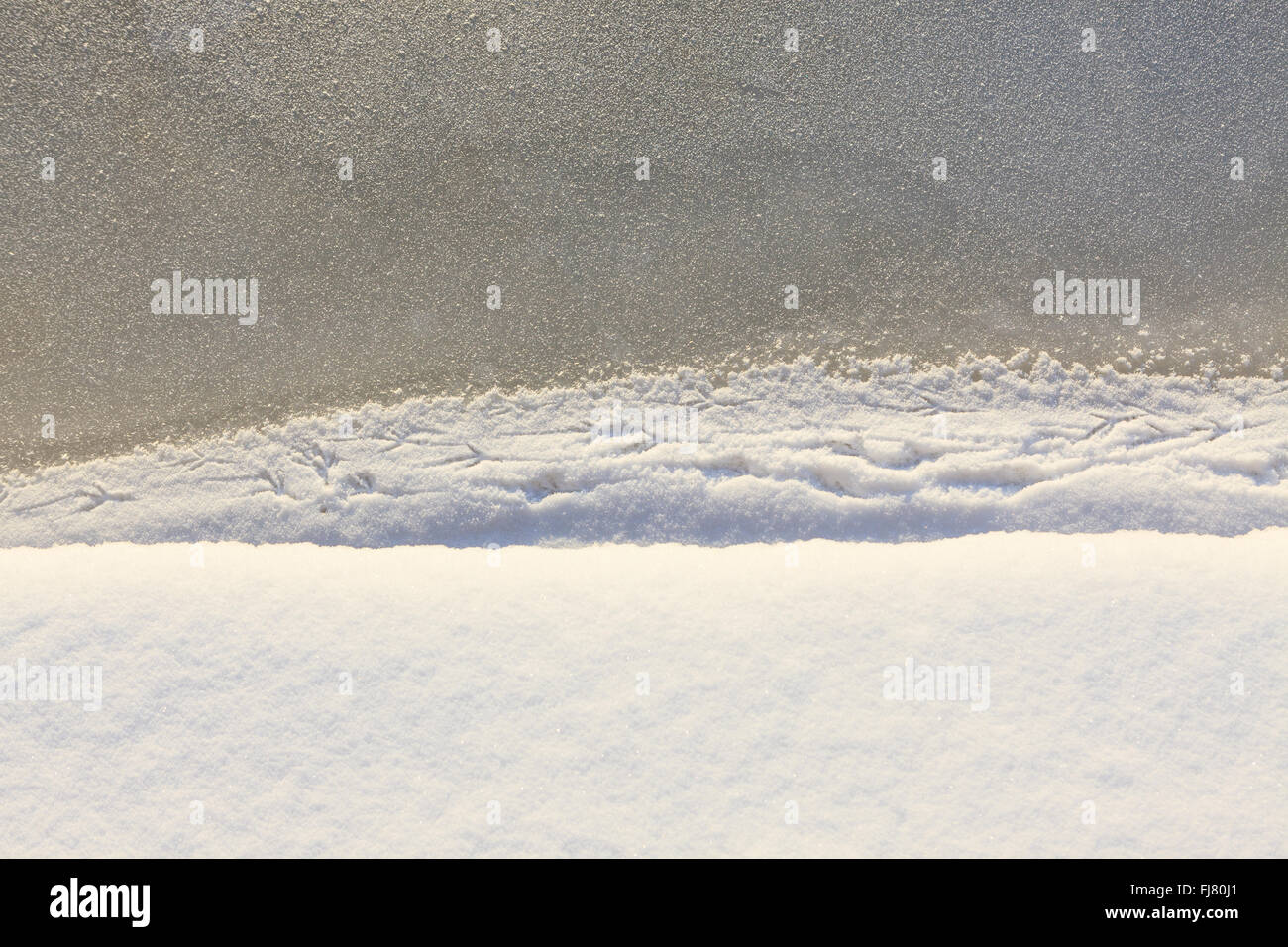 Malerischen Hintergrund für Schnee und Eis Textur Stockfoto