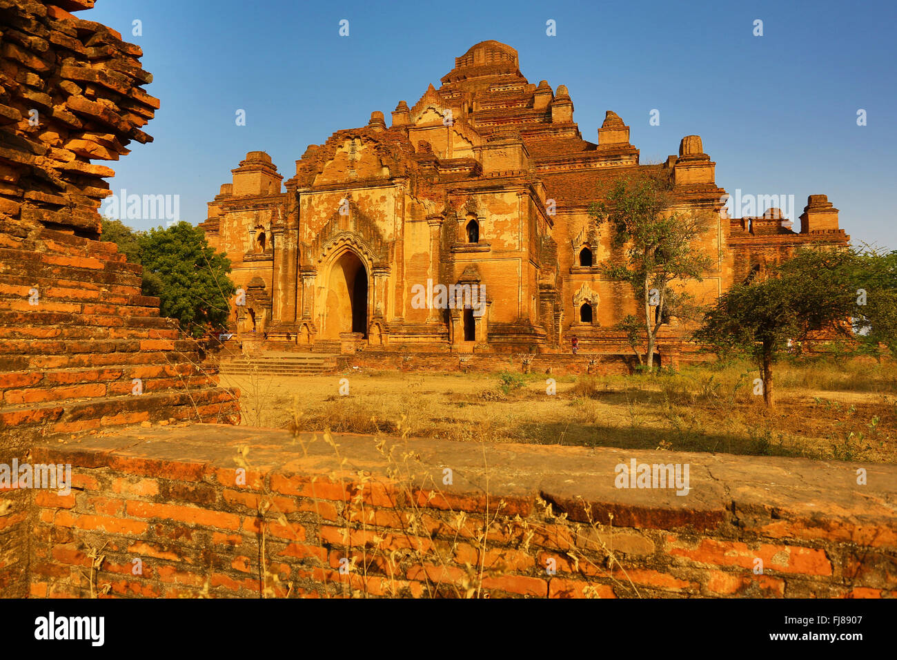 Dhammayangyi Tempel Pagode in Old Bagan, Bagan, Myanmar (Burma) Stockfoto