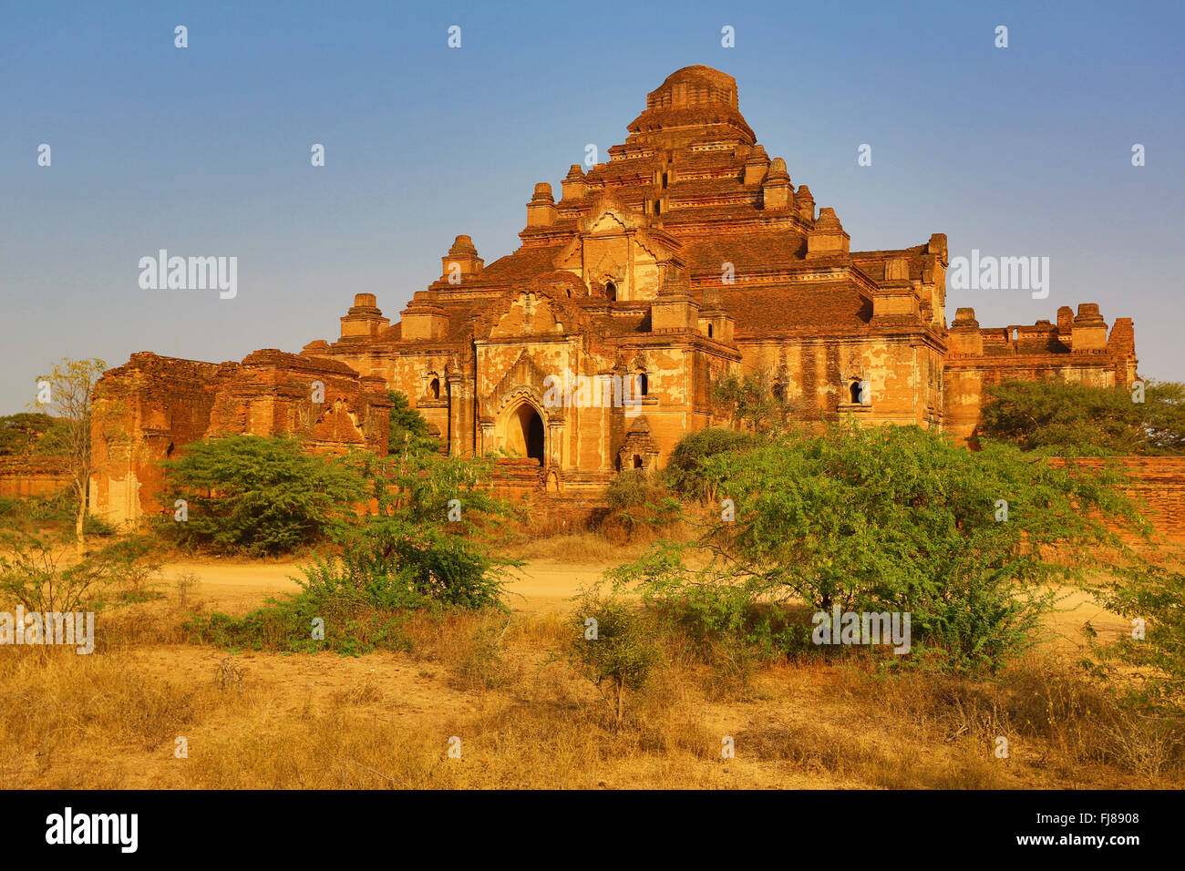 Dhammayangyi Tempel Pagode in Old Bagan, Bagan, Myanmar (Burma) Stockfoto