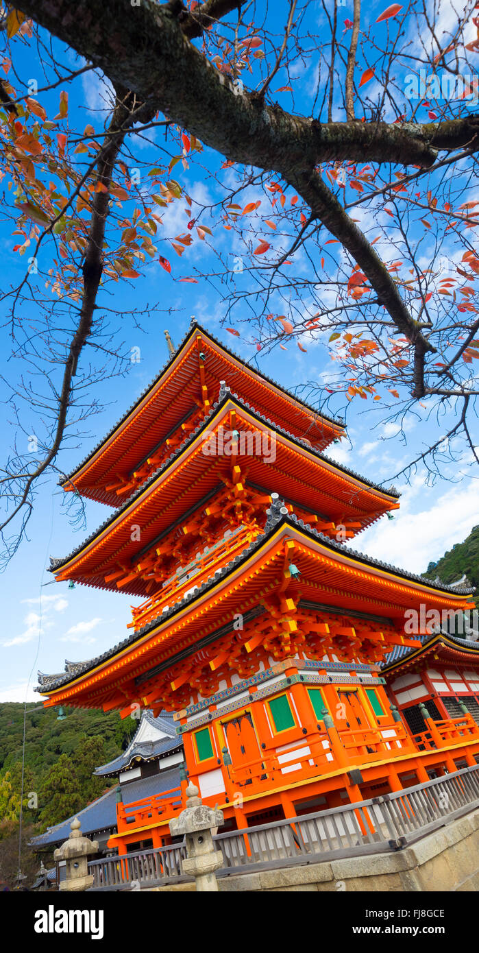 Ausgewahlt Tempel Kiyomizu-Dera in Kyoto. Stockfoto