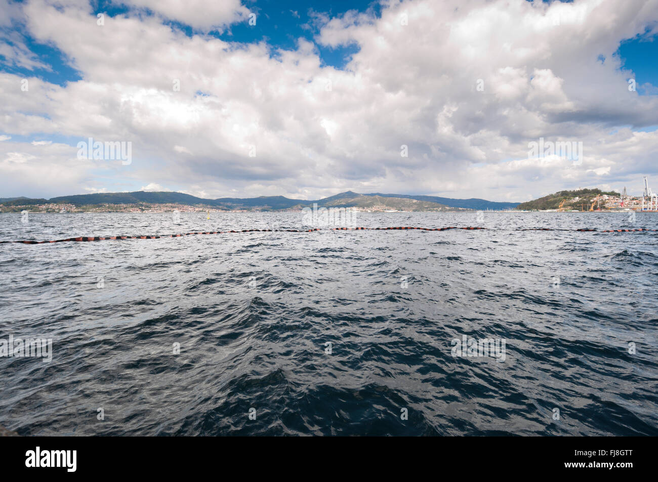 Ansichten der Ria de Pontevedra, Galicien, Spanien Stockfoto