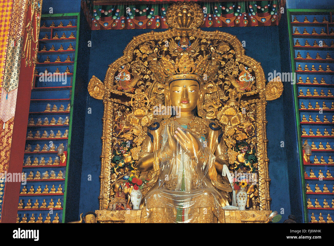 Buddha Statue, Indien, Asien Stockfoto