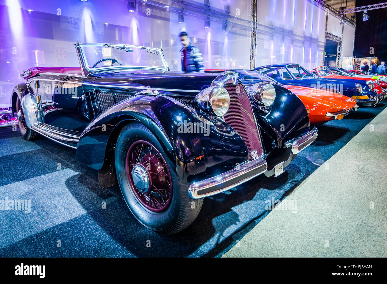 Oldtimer Talbot-Lago großen 4 Liter, Cabrio. Stockfoto