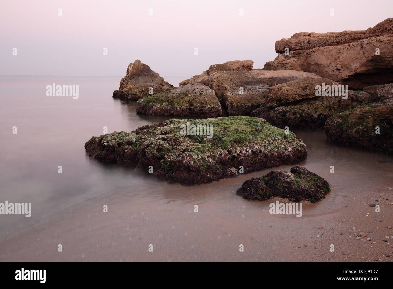 Agua Amarga Strand in Alicante, Valencia, Spanien Stockfoto