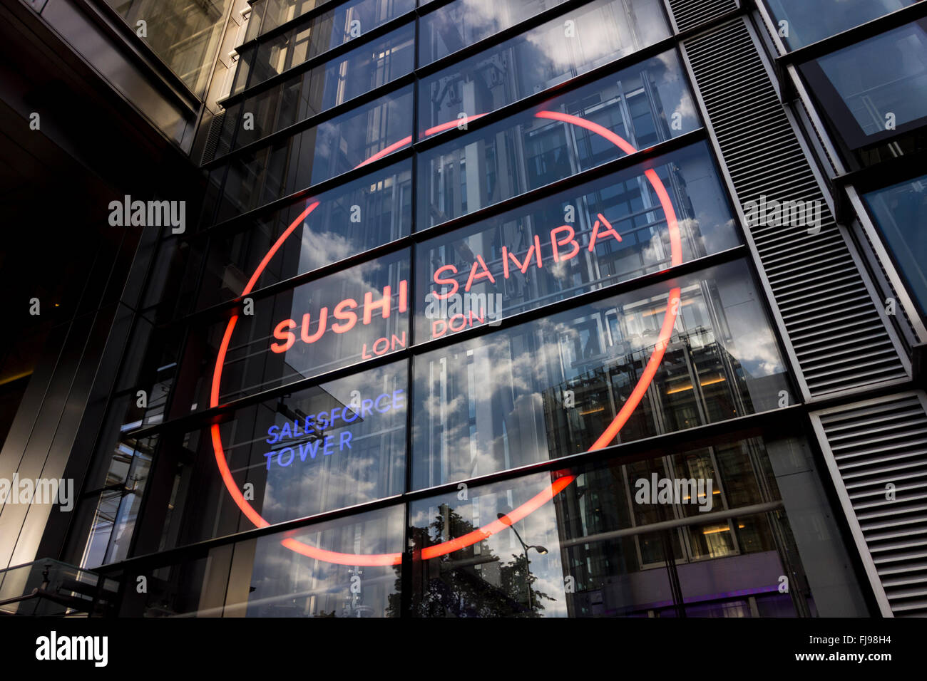 Sushi Samba, japanische Brasilianer peruanisch-Sushi-Restaurant, London, UK Stockfoto