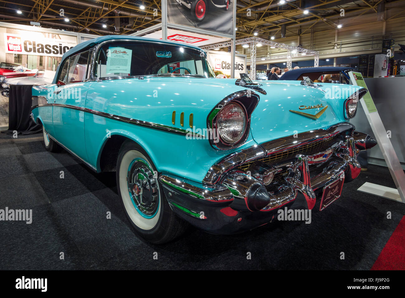 Full-size Car Chevrolet Bel Air Convertible, 1957. Stockfoto