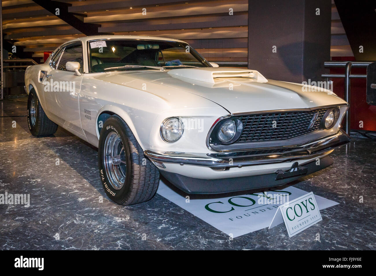 Pony-Car Ford Boss 429 Mustang 1969. Stockfoto