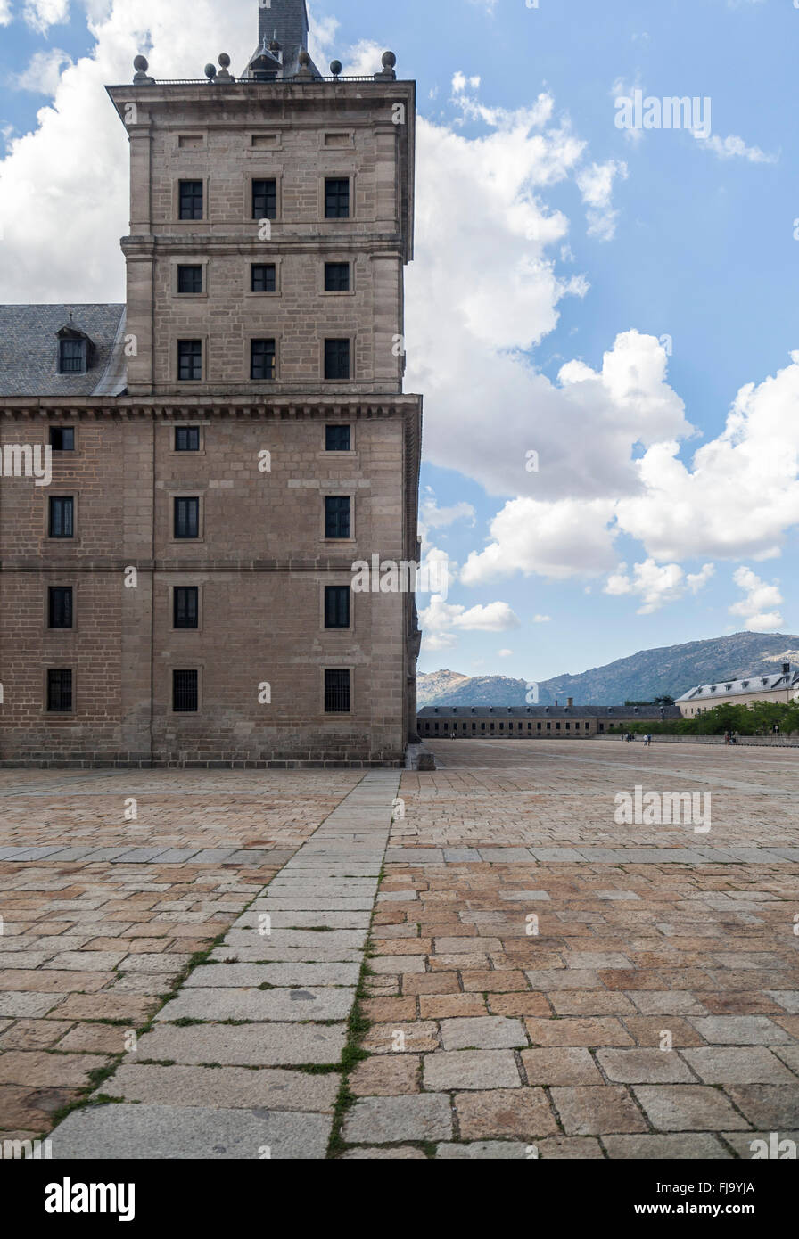 Real Sitio de San Lorenzo de El Escorial, Madrid, Spanien. Stockfoto