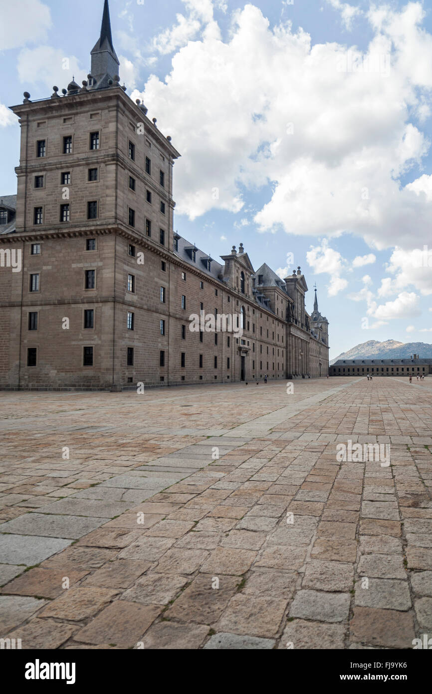 Real Sitio de San Lorenzo de El Escorial, Madrid, Spanien. Stockfoto