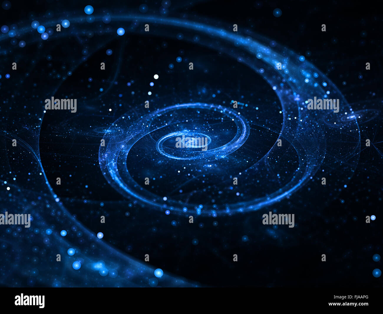 Spiralgalaxie im Weltraum, abstrakten Hintergrund Stockfoto