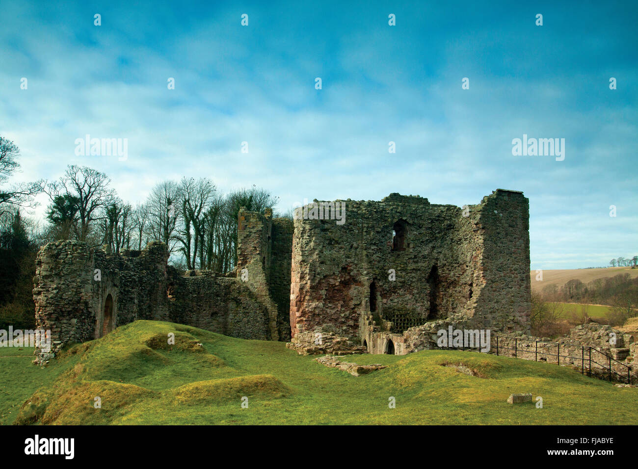 Hailes Burg in der Nähe von East Linton, East Lothian Stockfoto