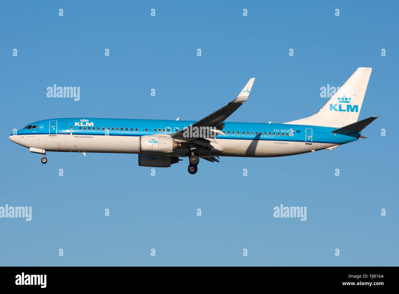 KLM Royal Dutch Airlines Boeing 737-Flugzeuge Stockfoto