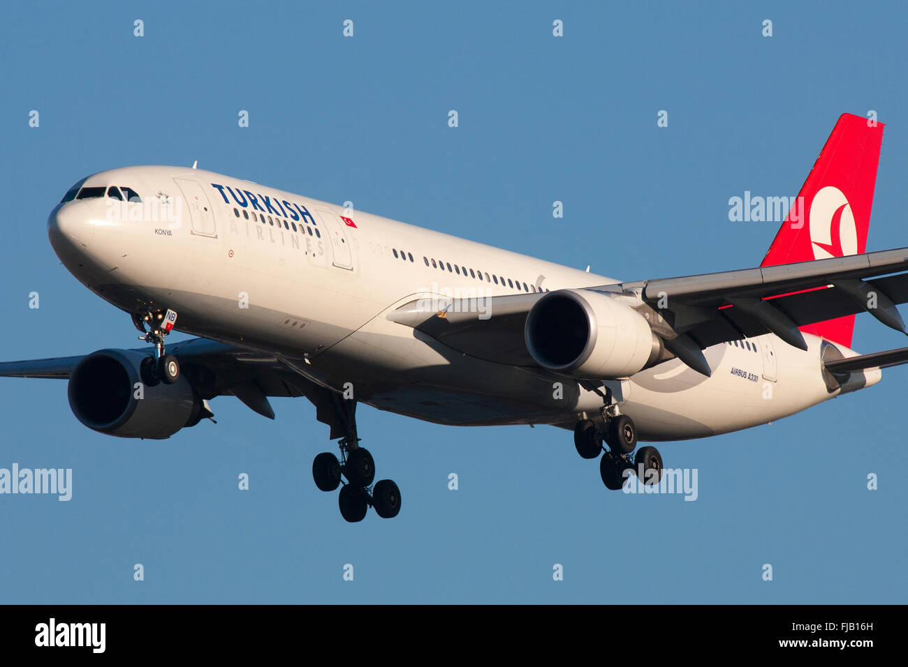 Turkish Airlines Airbus A330 Flugzeug Stockfoto
