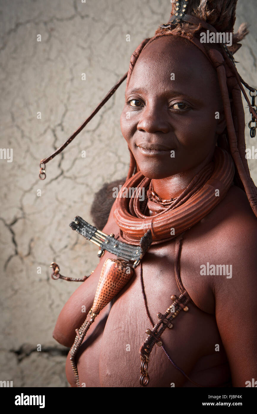 Himba Frau Stockfoto