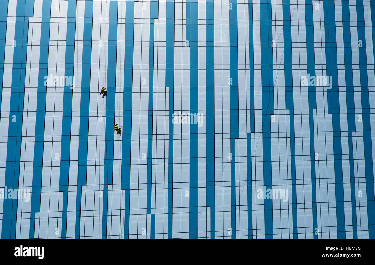 Wolkenkratzer-windows Stockfoto