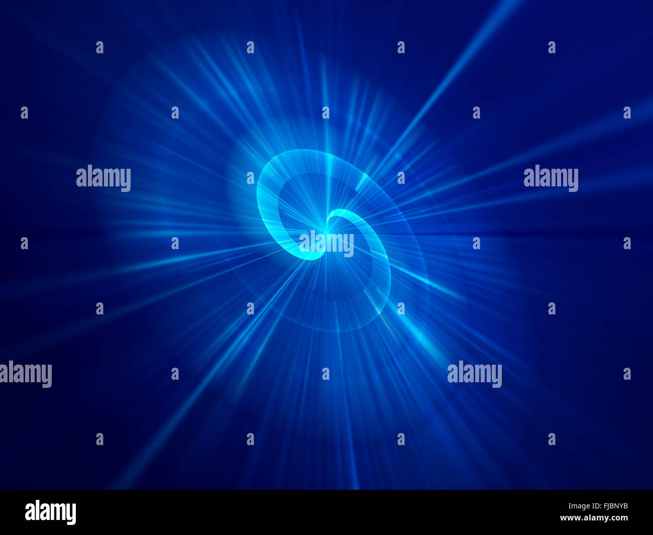 Geschwindigkeit des Lichts, computergenerierte abstrakte Fraktal-Hintergrund Stockfoto