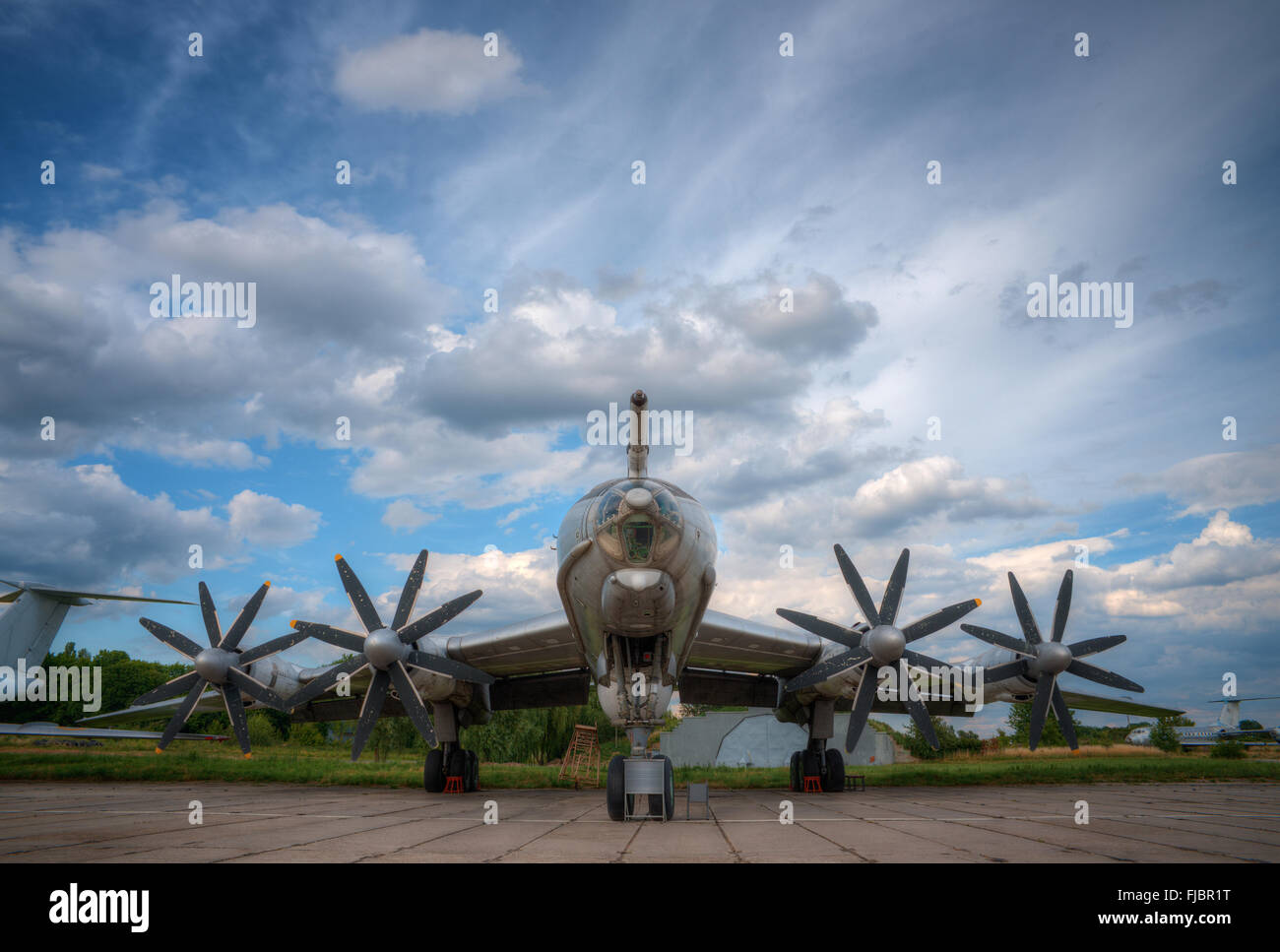 Militärflugzeug Stockfoto