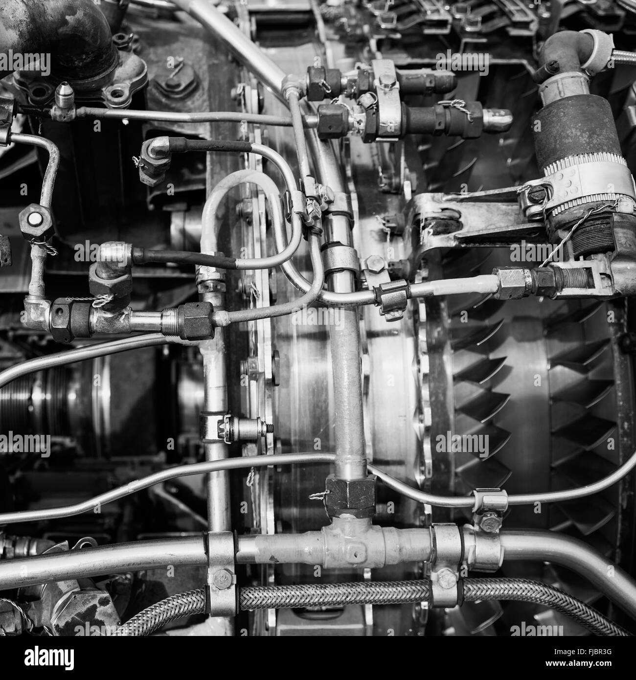 Flugzeugmotor Stockfoto