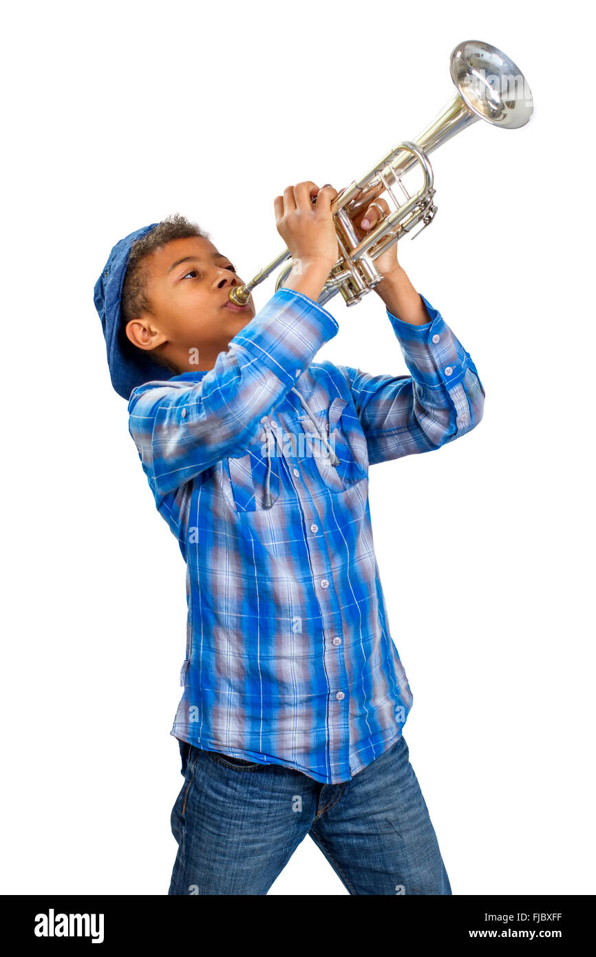 Jazz-Trompeter. Stockfoto