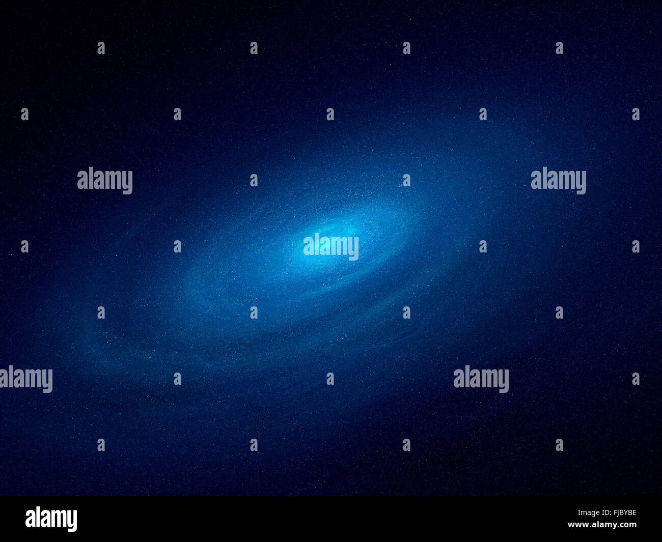 Spiralgalaxie im Raum, junge Sterne, Computer generierte abstrakten Hintergrund Stockfoto