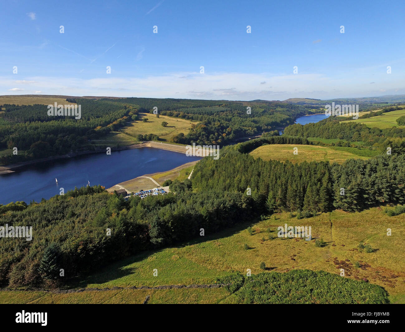 Goyt Tal Errwood Reservoir Derbyshire Stockfoto