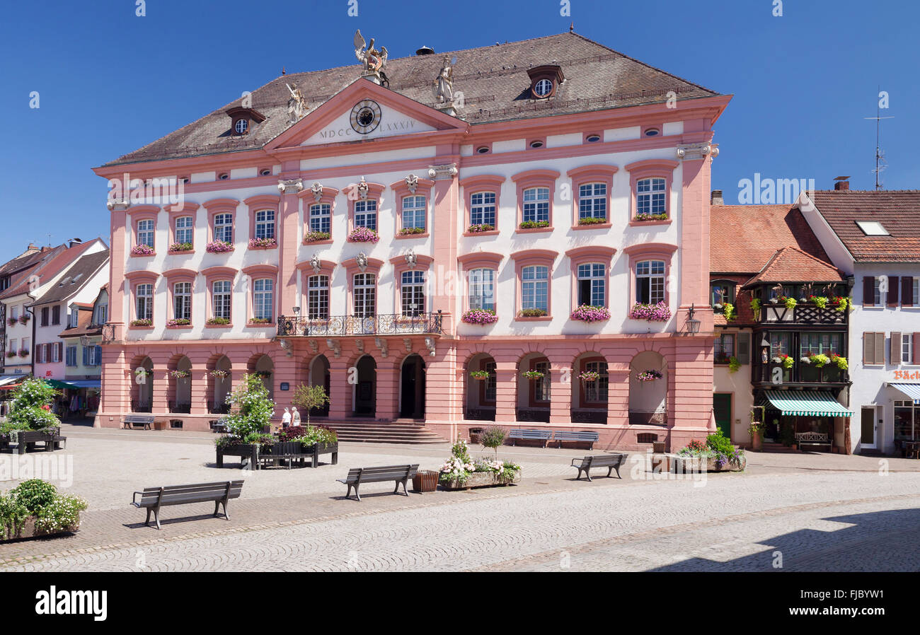 Rathaus, Gengenbach, Kinzigtal, Schwarzwald, Baden-Württemberg, Deutschland Stockfoto