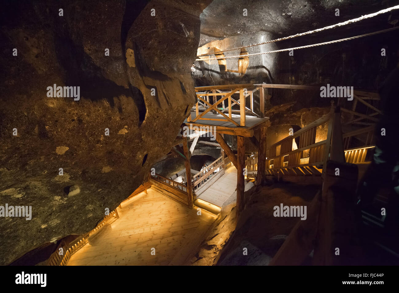 Europa, Polen, Wieliczka Salzbergwerk, UNESCO-Weltkulturerbe Stockfoto