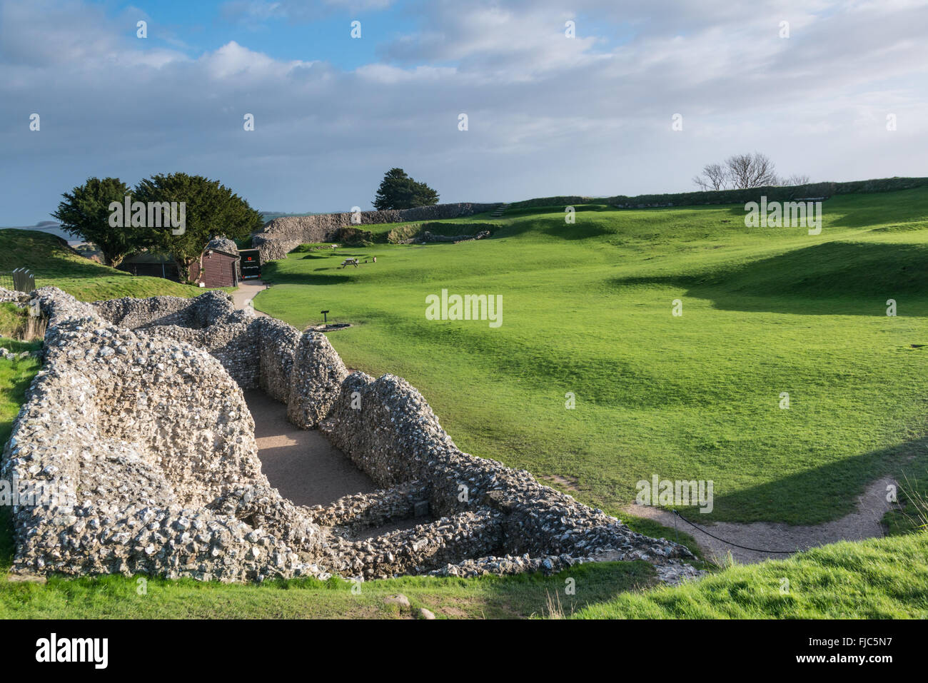 Old Sarum, Salisbury, Wiltshire, England, Vereinigtes Königreich Stockfoto