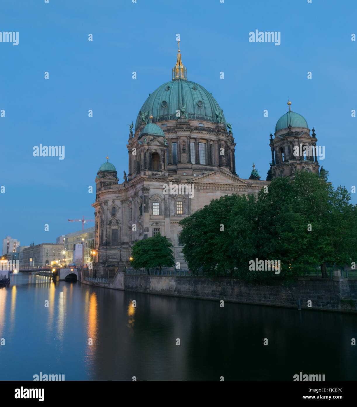 Reisen Berlin bei Nacht Stockfoto