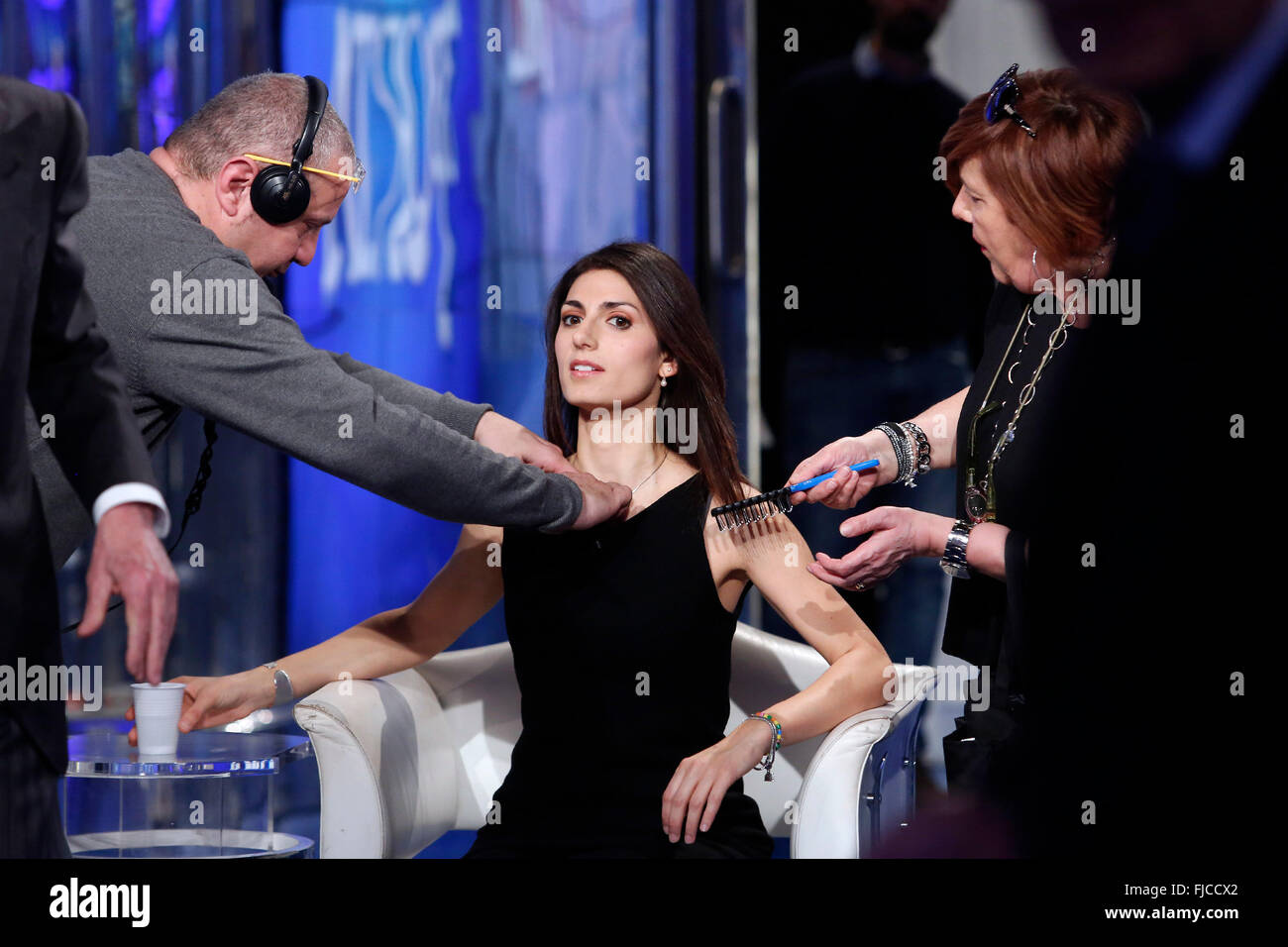 Virginia Raggi Rom 1. März 2016. Rai TVShow