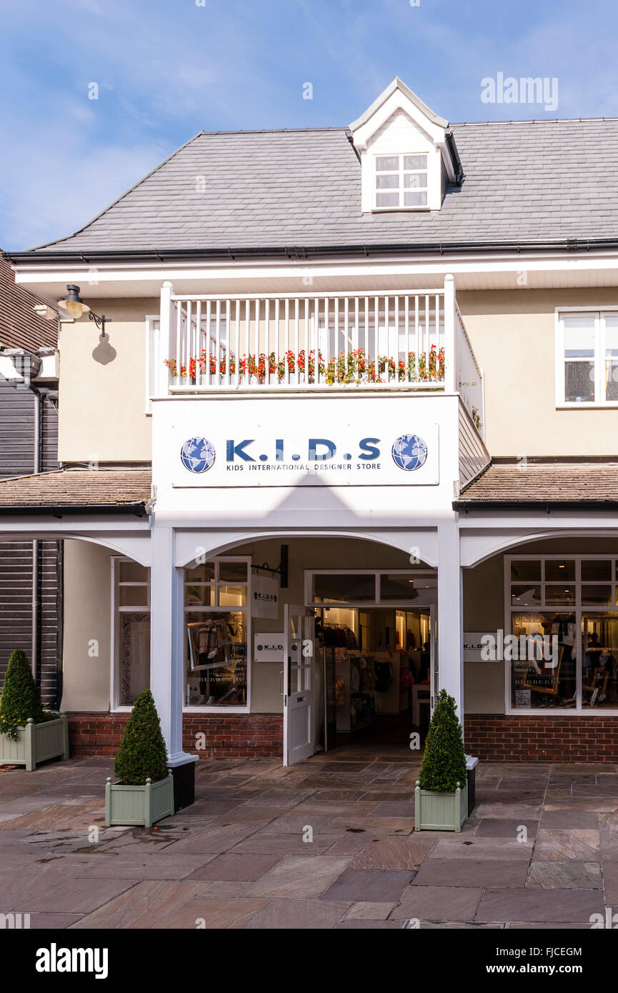 Kinder International Designer Store K.I.D.S Bicester Village in Bicester, Oxfordshire, England, Großbritannien, Uk Stockfoto