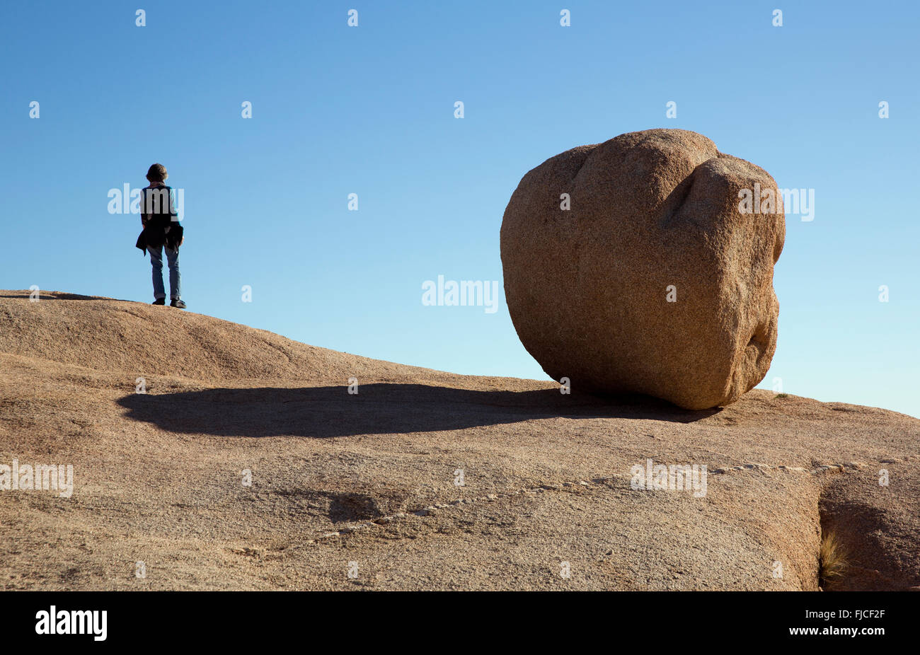 Jumbo Rocks, Joshua Tree Nationalpark Kalifornien USA Stockfoto