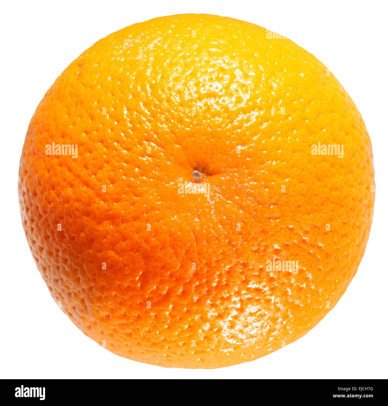 Orange auf dem weißen Hintergrund isoliert. Stockfoto