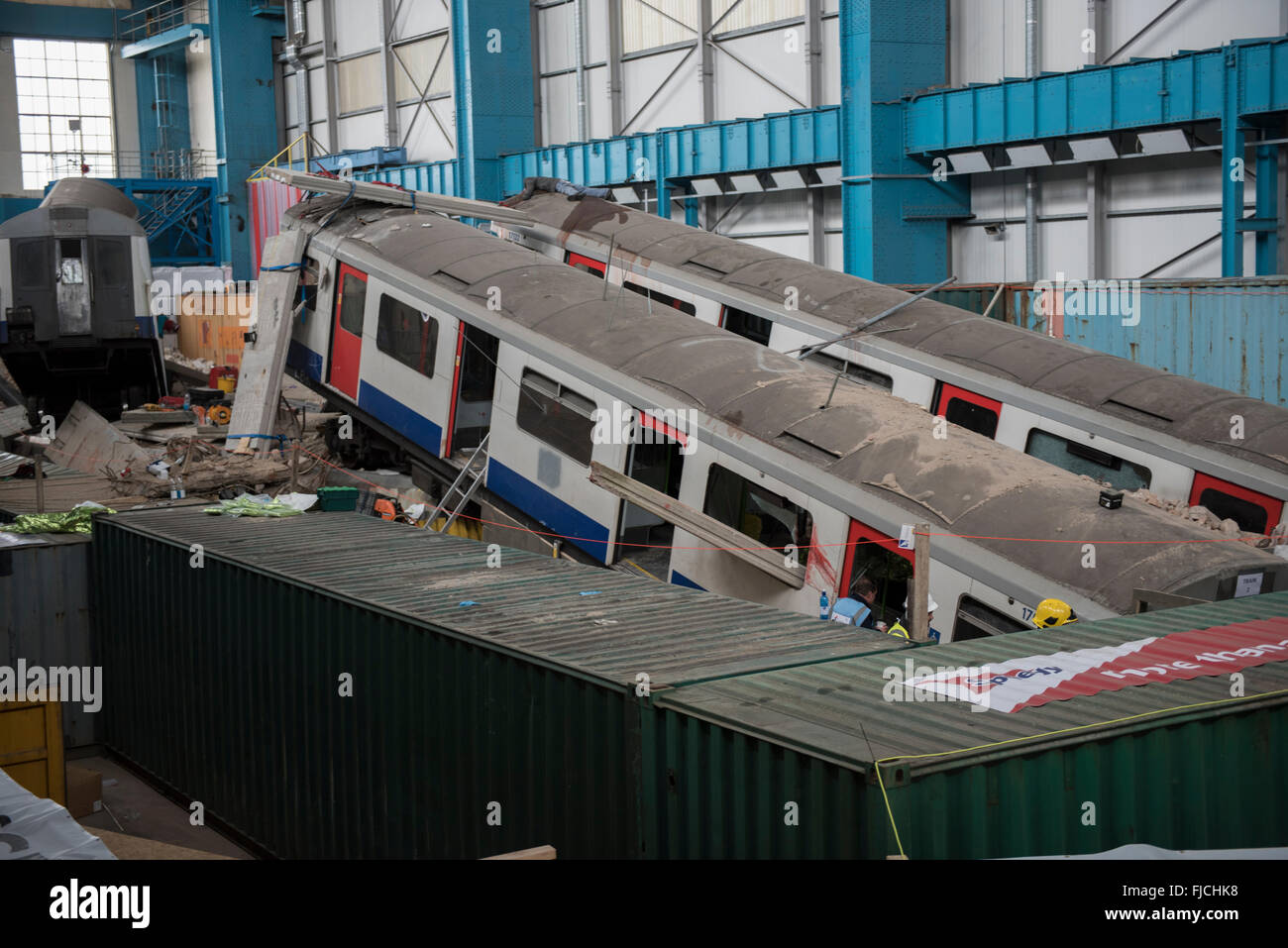 Dartford, London, UK. 1. März 2016.  Wagen an die "Szene" von einem größeren Vorfall während Unified Response Trainingspunkte trainieren: Peter Manning/Alamy Live News Stockfoto