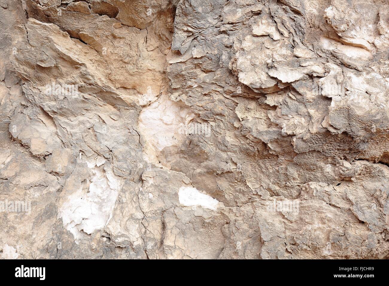 Hintergrund der Felsen des Berges in Aspe, Alicante, Spanien Stockfoto