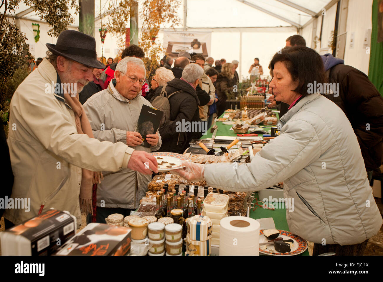 Truffle´s Tag, Valdorba, Navarra. Spanien Stockfoto