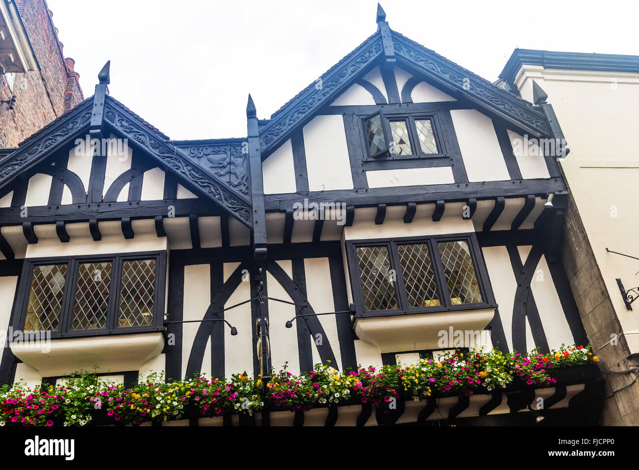 Alte, historische Architektur in York, England, Vereinigtes Königreich Stockfoto