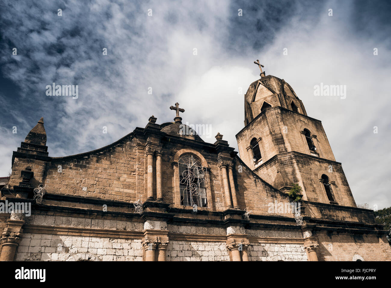 Iloilo, Philippinen - 16. Februar 2016. Guimbal Kirche in Iloilo Philippinen. Stockfoto