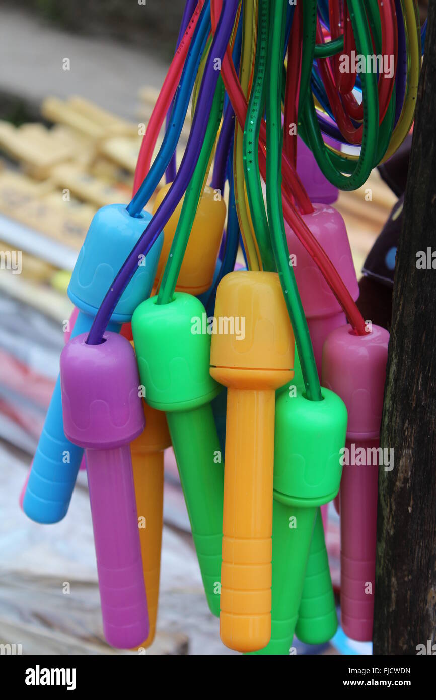 Seil zum Seilspringen Stockfoto