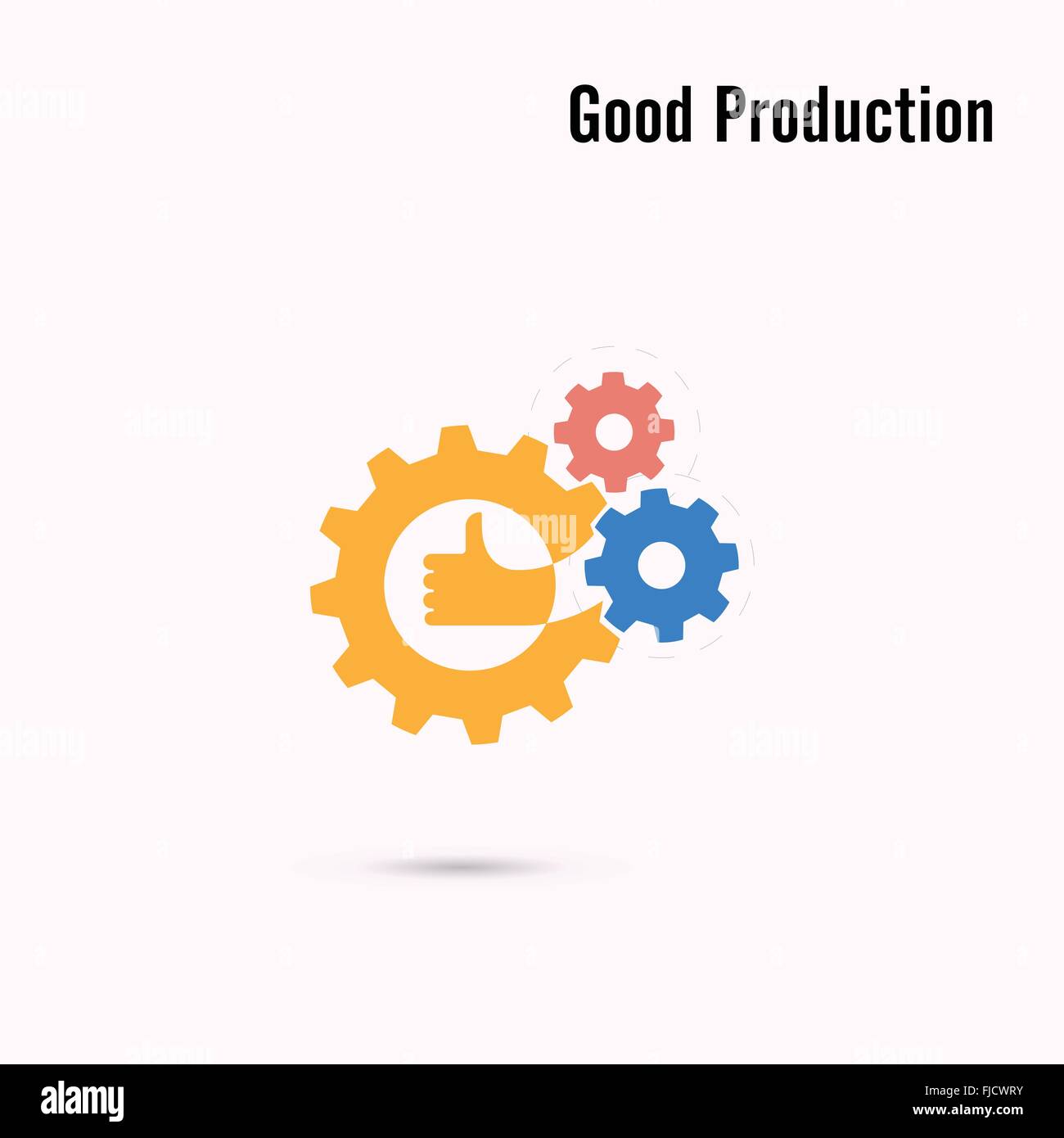 Kreative Ausrüstung und Hand-Symbol Vektor-Design. Ok Symbol Handsymbol. Corporate Business und Industrie Logo Symbol. Stock Vektor