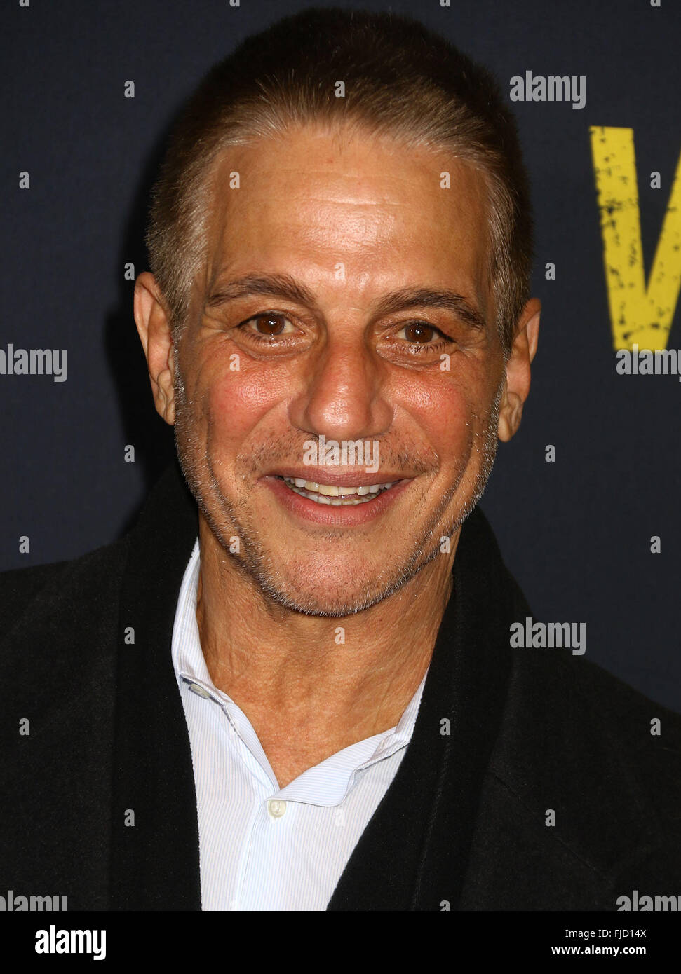 New York, New York, USA. 1. März 2016. Schauspieler TONY DANZA besucht die New Yorker Premiere von "Whiskey, Tango, Foxtrott" an der AMC Loews Lincoln Square Theatre statt. Bildnachweis: Nancy Kaszerman/ZUMA Draht/Alamy Live-Nachrichten Stockfoto