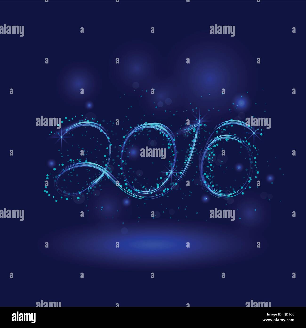 Happy New Year 2016.Greeting Kartendesign. Vektor-Illustration für Ferien-Design. Party Plakat, Grußkarte Stock Vektor
