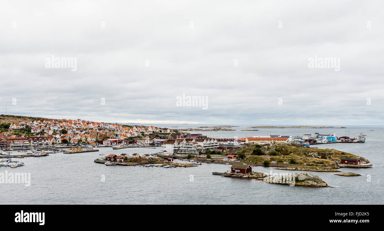 Kungshamn Stadt. Bohuslän, Schweden Stockfoto