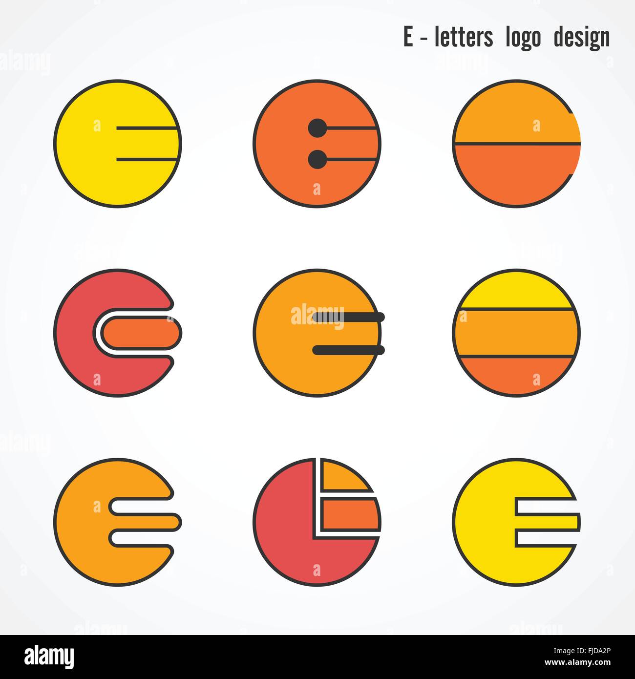 Kreative E Buchstaben Symbol abstrakte Logo Design Vektor-Vorlage. Corporate Business Card und Bildung kreative Logo Symbol. Stock Vektor