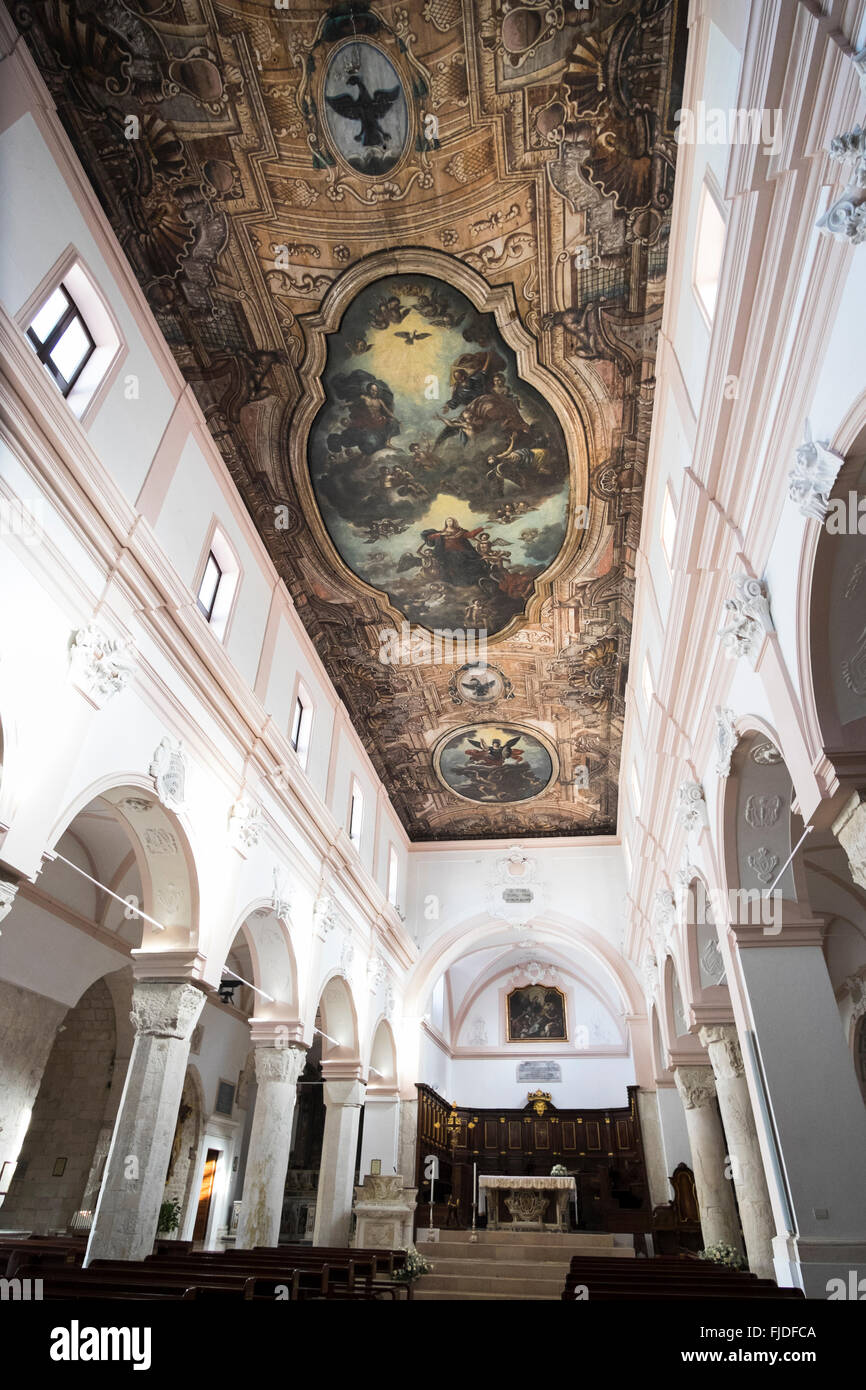 Vieste Kathedrale (Italienisch: Concattedrale di Santa Maria Assunta), Apulien, Italien Stockfoto