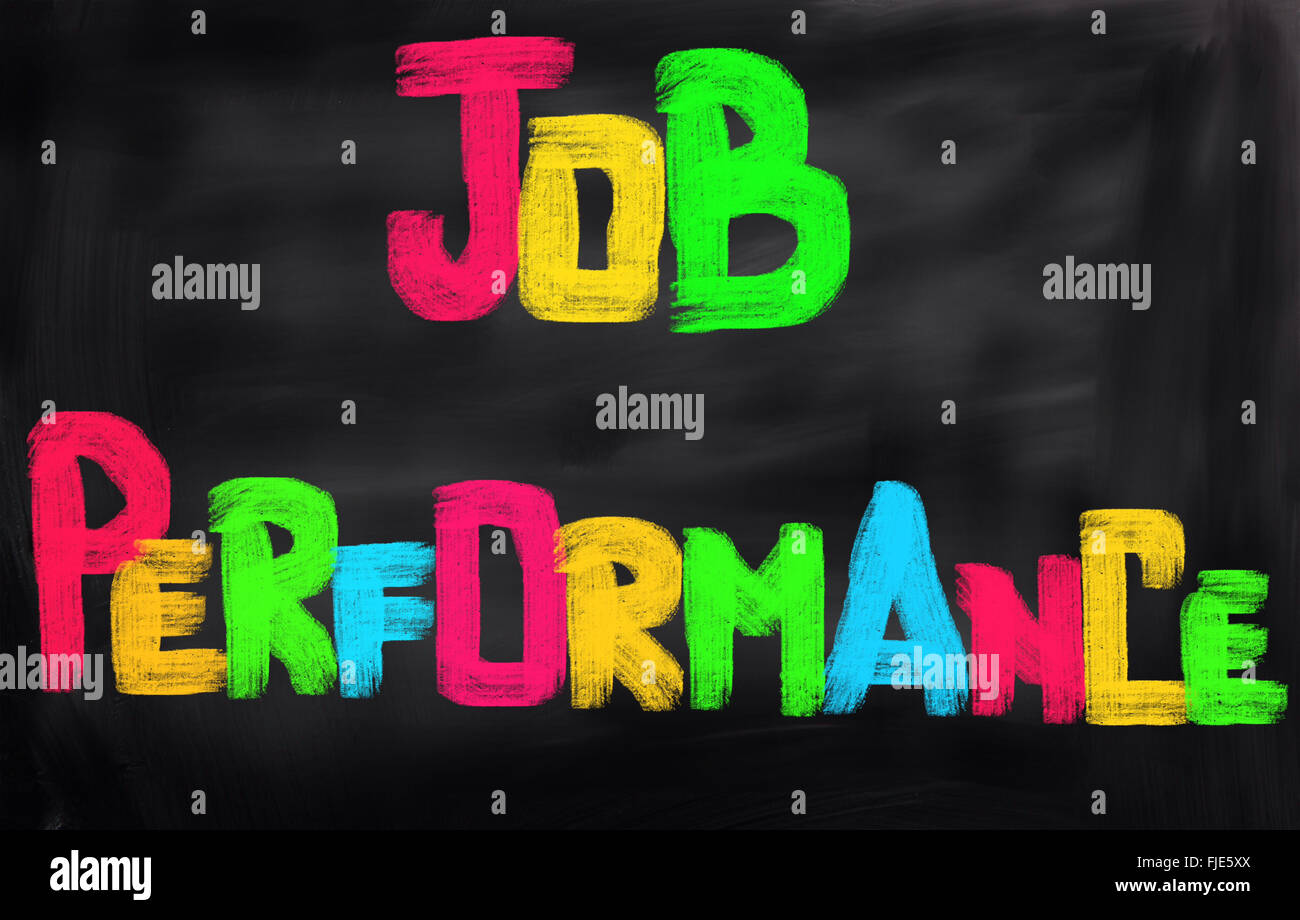 Job-Performance-Konzept Stockfoto