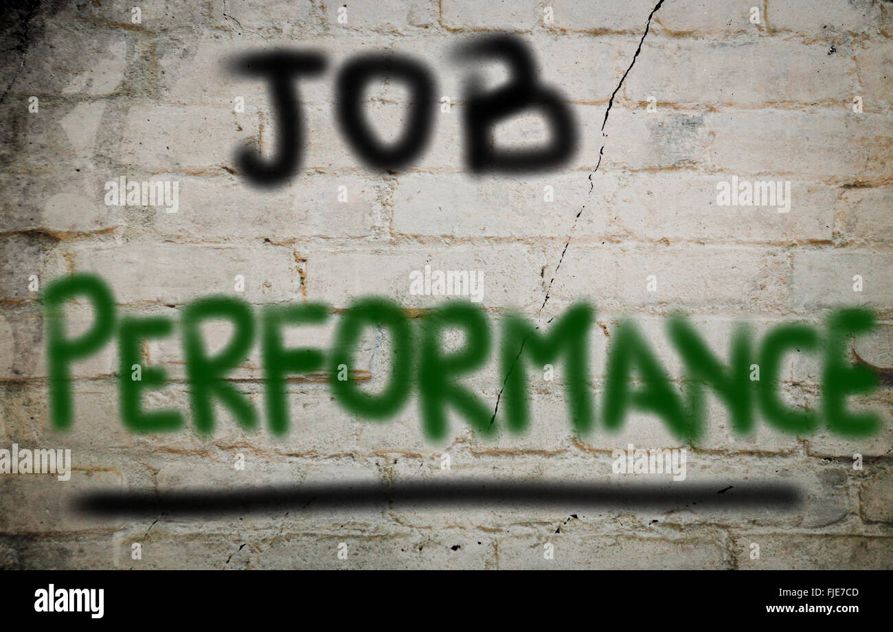 Job-Performance-Konzept Stockfoto