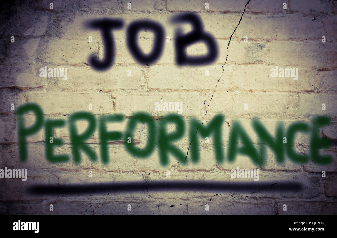 Job-Performance-Konzept Stockfoto